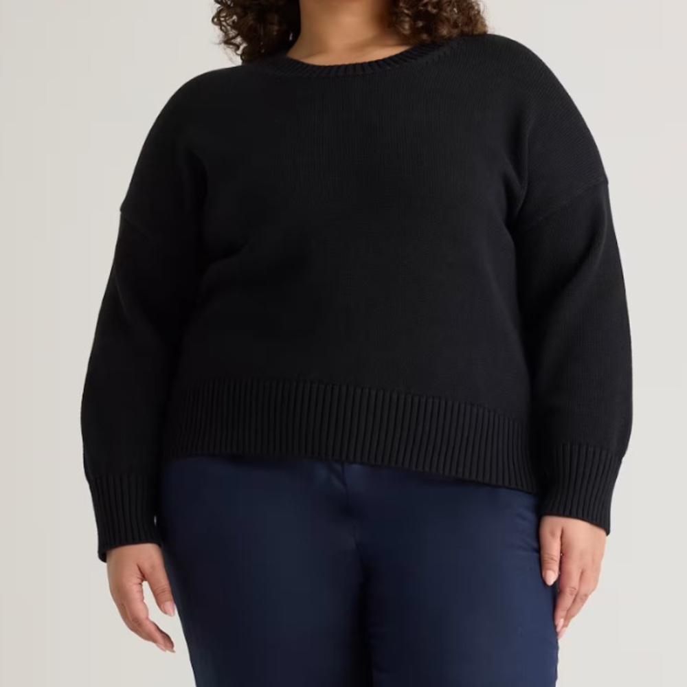 Quince 10% Organic Cotton boyfriend sweater XL
